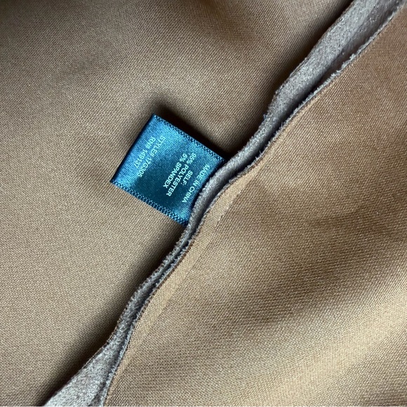 Faux Suede Sleeveless Vest - Size Small - Brown - Picture 7 of 7